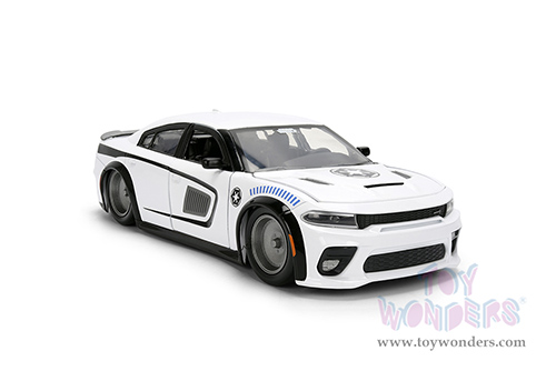 Jada Toys - Hollywood Rides |  Dodge Charger SRT Hellcat with Stormtrooper™ Diecast Figure "Star Wars" (2021, 1/24, diecast model car, White) 36478