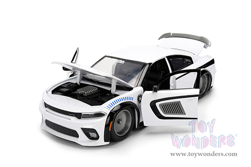 Jada Toys - Hollywood Rides |  Dodge Charger SRT Hellcat with Stormtrooper™ Diecast Figure "Star Wars" (2021, 1/24, diecast model car, White) 36478