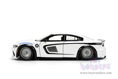 Jada Toys - Hollywood Rides |  Dodge Charger SRT Hellcat with Stormtrooper™ Diecast Figure "Star Wars" (2021, 1/24, diecast model car, White) 36478