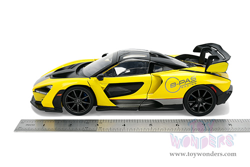 Jada Toys Hyper-Spec - McLaren Senna "8-PAS Racing" (1/24, diecast model car, Yellow/Black) 36484