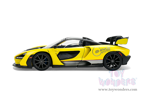 Jada Toys Hyper-Spec - McLaren Senna "8-PAS Racing" (1/24, diecast model car, Yellow/Black) 36484