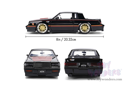 Jada Toys Bigtime Muscles - Buick® Grand National™ Hard Top (1987, 1/24 scale diecast model car, Black/Red) 36586