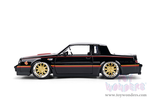 Jada Toys Bigtime Muscles - Buick® Grand National™ Hard Top (1987, 1/24 scale diecast model car, Black/Red) 36586