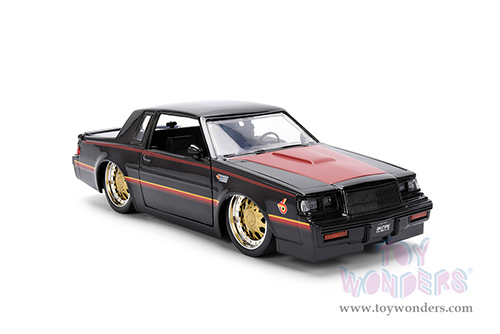 Jada Toys Bigtime Muscles - Buick® Grand National™ Hard Top (1987, 1/24 scale diecast model car, Black/Red) 36586