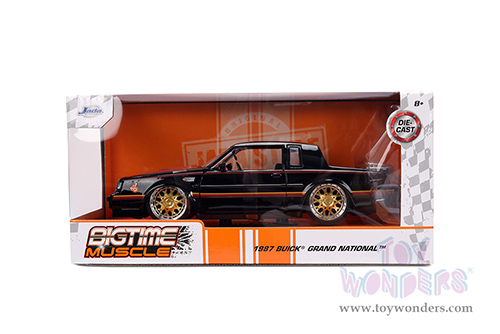 Jada Toys Bigtime Muscles - Buick® Grand National™ Hard Top (1987, 1/24 scale diecast model car, Black/Red) 36586