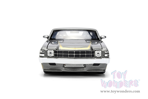 Jada Toys Bigtime Muscle - Chevrolet® Chevelle® SS™ "Hurst" (1971, 1/24 scale diecast model car, Gray/Gold) 36588