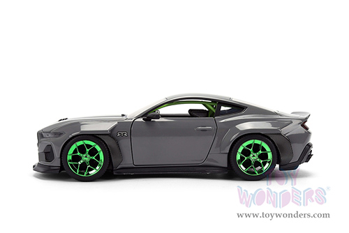 Jada Toys Bigtime Muscle - Ford Mustang RTR (2024, 1/24 scale diecast model car, Glossy Gray) 36593