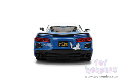 Jada Toys Bigtime Muscle - Chevrolet® Corvette® Stingray™ C8 #89 "Michelin" (2020, 1/24 scale diecast model car, White/Blue) 36597