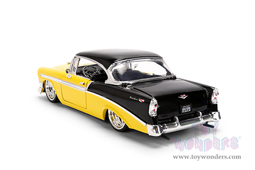 Jada Toys Bigtime Muscle - Chevrolet® Bel Air® (1956, 1/24 scale diecast model car, Yellow/Black) 36648