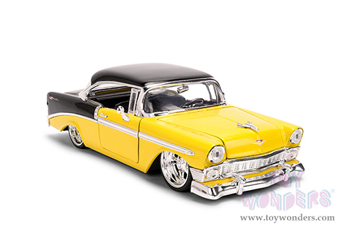 Jada Toys Bigtime Muscle - Chevrolet® Bel Air® (1956, 1/24 scale diecast model car, Yellow/Black) 36648