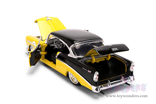 Jada Toys Bigtime Muscle - Chevrolet® Bel Air® (1956, 1/24 scale diecast model car, Yellow/Black) 36648