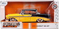 Jada Toys Bigtime Muscle - Chevrolet® Bel Air® (1956, 1/24 scale diecast model car, Yellow/Black) 36648; 