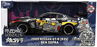Jada Toys - Hollywood Rides | Nissan Skyline GT-R (R35) Ben Sopra "Mechagodzilla" (2009, 1/24, diecast model car, Matte Black) 36707