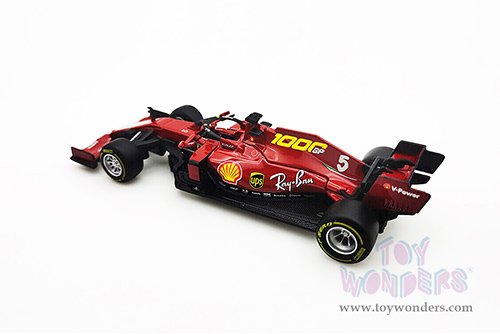 BBurago Ferrari Racing - Ferrari SF1000 #5 Sebastian Vettel Tuscan GP Formula One F1 (2020) "Ferrari's 1000th Race" (1/43 scale diecast model car, Red) 36820/5