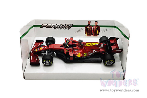 BBurago Ferrari Racing - Ferrari SF1000 #5 Sebastian Vettel Tuscan GP Formula One F1 (2020) "Ferrari's 1000th Race" (1/43 scale diecast model car, Red) 36820/5
