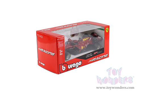 BBurago Ferrari Racing - Ferrari SF1000 #5 Sebastian Vettel Tuscan GP Formula One F1 (2020) "Ferrari's 1000th Race" (1/43 scale diecast model car, Red) 36820/5