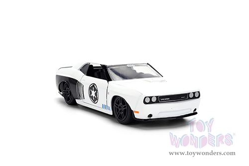 Jada Toys - Hollywood Rides | Dodge Challenger SRT8 Stormtrooper "Star Wars" (2012, 1/32 scale diecast model car, White) 36915
