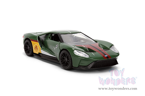 Jada Toys - Hollywood Rides | Ford GT Boba Fett "Star Wars" (2017, 1/32 scale diecast model car, Dark Green) 36916