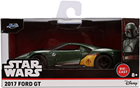 Jada Toys - Hollywood Rides | Ford GT Boba Fett "Star Wars" (2017, 1/32 scale diecast model car, Dark Green) 36916; 