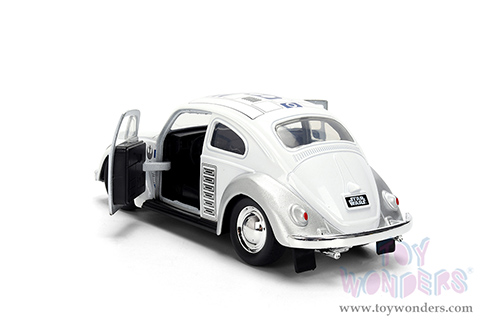 Jada Toys - Hollywood Rides | Volkswagen Beetle R2-D2 "Star Wars" (1959, 1/32 scale diecast model car, White) 36982