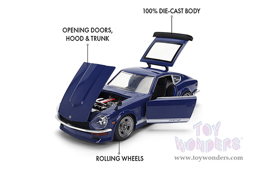 Jada Toys JDM Tuners™ - Datsun 240Z (1972, 1/24, diecast model car, Dark Blue) 37020