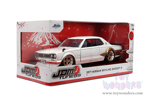 Jada Toys JDM Tuners™ - Nissan Skyline GT-R (1971, 1/24, diecast model car, White/Gold) 37021