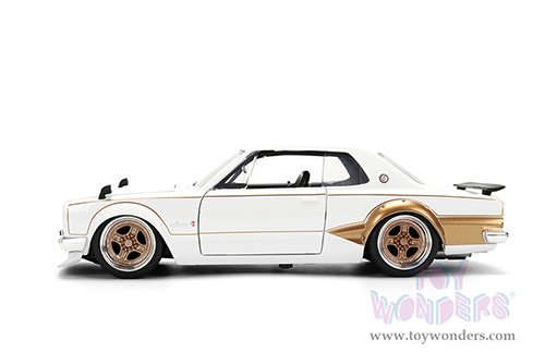 Jada Toys JDM Tuners™ - Nissan Skyline GT-R (1971, 1/24, diecast model car, White/Gold) 37021
