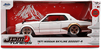 Jada Toys JDM Tuners™ - Nissan Skyline GT-R (1971, 1/24, diecast model car, White/Gold) 37021