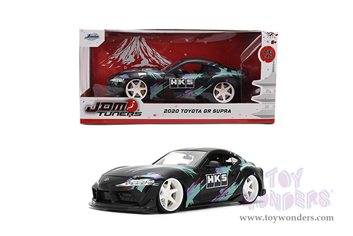 Jada Toys JDM Tuners™ - Toyota GR Supra HKS (2020, 1/24, diecast model car, Matte Black/Green) 37023