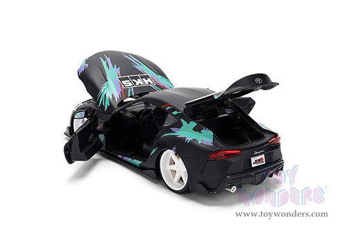 Jada Toys JDM Tuners™ - Toyota GR Supra HKS (2020, 1/24, diecast model car, Matte Black/Green) 37023