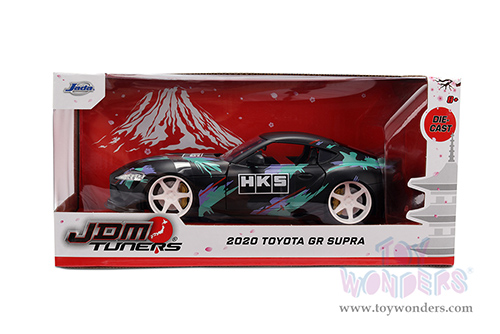 Jada Toys JDM Tuners™ - Toyota GR Supra HKS (2020, 1/24, diecast model car, Matte Black/Green) 37023