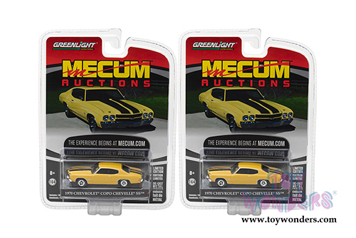 Greenlight - Mecum Auctions Series 1 | Chevrolet&reg; Copo Chevelle SS (1970, 1/64 scale diecast model car, Daytona Yellow) 37110E/48