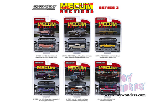 Greenlight - Mecum&trade; Auctions Collector Cars Series 3 Assortment (1/64 scale diecast model car, Asstd.) 37170/48