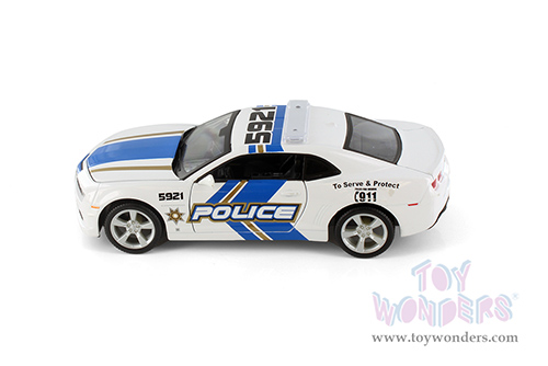 Showcasts® Collectibles - Chevrolet® Camaro® SS RS Police (2010, 1/24 scale diecast model car, White/Blue stripes) 37208 MAP: $19.99