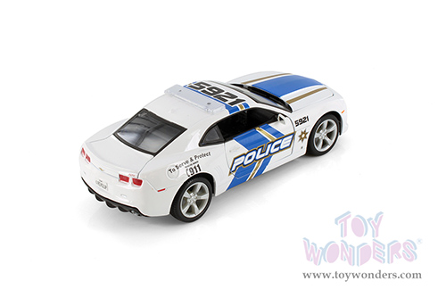 Showcasts® Collectibles - Chevrolet® Camaro® SS RS Police (2010, 1/24 scale diecast model car, White/Blue stripes) 37208 MAP: $19.99