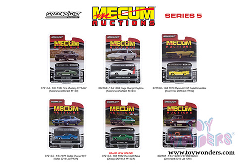 Greenlight - Mecum&trade; Auctions Collector Cars Series 5 (1/64 scale diecast model car, Asstd.) 37210/48