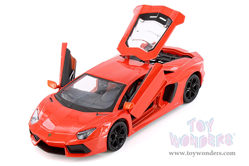 Showcasts® Collectibles - Lamborghini Aventador Coupé (1/24 scale diecast model car, Orange) 37210 MAP: $19.99