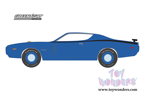 Greenlight - Mecum&trade; Auctions Collector Car Series 5 | Dodge Charger R/T (Kissimmee 2020 Lot #F115)(1971, 1/64 scale diecast model car, Blue) 37210D/48