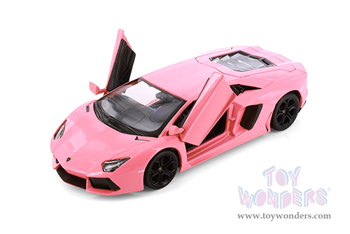 Showcasts® Collectibles - Lamborghini Aventador Coupé (1/24 scale diecast model car, Pink) 37210DPK MAP: $19.99