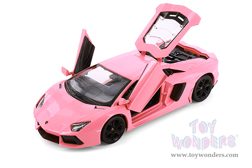 Showcasts® Collectibles - Lamborghini Aventador Coupé (1/24 scale diecast model car, Pink) 37210DPK MAP: $19.99