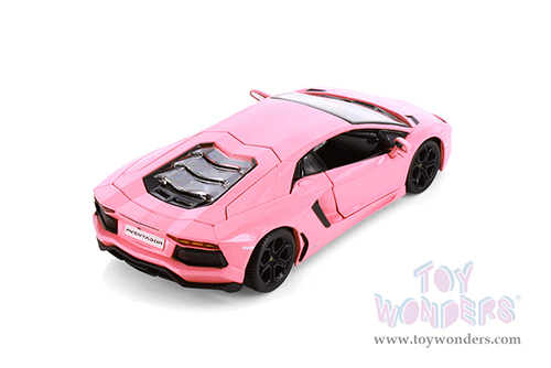 Showcasts® Collectibles - Lamborghini Aventador Coupé (1/24 scale diecast model car, Pink) 37210DPK MAP: $19.99
