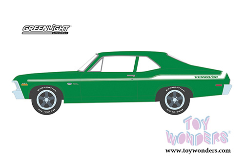 Greenlight - Mecum&trade; Auctions Collector Car Series 5 | Chevrolet&reg; Nova&reg; (Kissimmee 2020 Lot #J19) (1971, 1/64 scale diecast model car, Green) 37210E/48