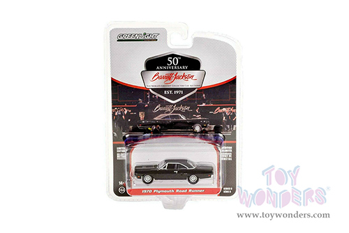 Greenlight - Barrett Jackson Series 8 | Plymouth Road Runner (Lot #970.1) (1970, 1/64 scale diecast model car, Gloss Black) 37240C/48