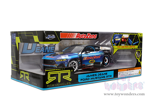 Jada Toys RTR Vehicles - Ford Mustang RTR #130 James Deane "AutoZone" "Formula Drift PRO Championship" (2025) with Lights (2025, 1/24, diecast model car, Blue/Black) 37244/4