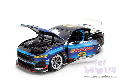 Jada Toys RTR Vehicles - Ford Mustang RTR #130 James Deane "AutoZone" "Formula Drift PRO Championship" (2025) with Lights (2025, 1/24, diecast model car, Blue/Black) 37244/4