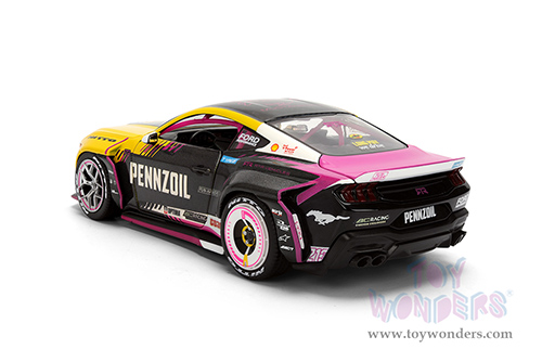 Jada Toys RTR Vehicles - Ford Mustang RTR #213 Ben Hobson "Pennzoil" "Formula Drift PRO Championship" (2025) with Lights (2025, 1/24, diecast model car, Yellow/Black/Pink) 37245/4