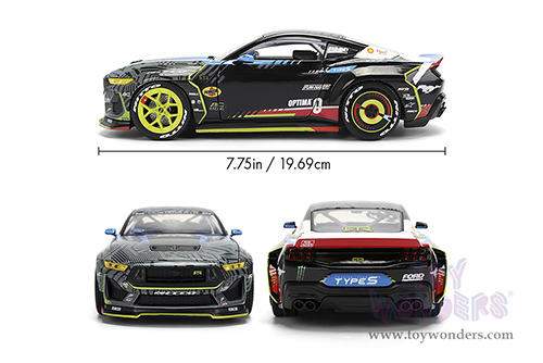 Jada Toys RTR Vehicles - Ford Mustang RTR #25 Vaughn Gittin Jr. "Formula Drift PRO Championship" (2025) with Lights (2025, 1/24, diecast model car, Black/Gray) 37246/4
