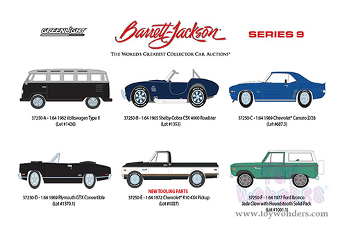 Greenlight - Barrett Jackson Series 9 (1/64 scale diecast model car, Asstd.) 37250/48