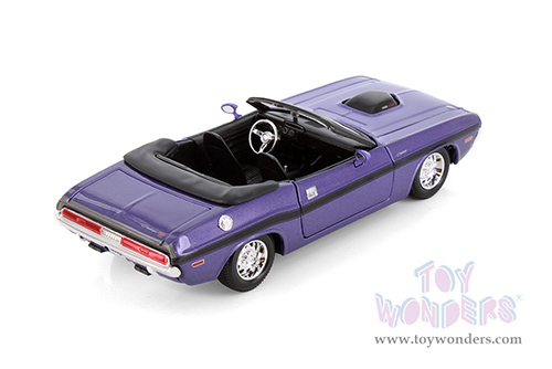 Showcasts® Collectibles - Dodge Challenger R/T Convertible (1970, 1/24 scale diecast model car, Purple) 37264 MAP: $19.99
