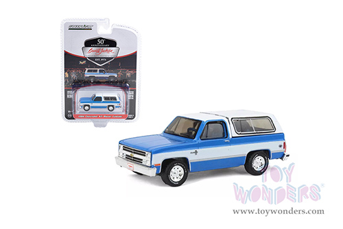 Greenlight - Barrett Jackson Series 11 | Chevrolet&reg; K5 Blazer Custom (Lot #534) (1984, 1/64 scale diecast model car, Blue and White) 37270D/48